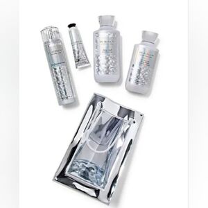 🆕️ 💎 BATH & BODY WORKS PLATINUM GIFT SET WITH SILVER BAG - 4 PIECE SET💎